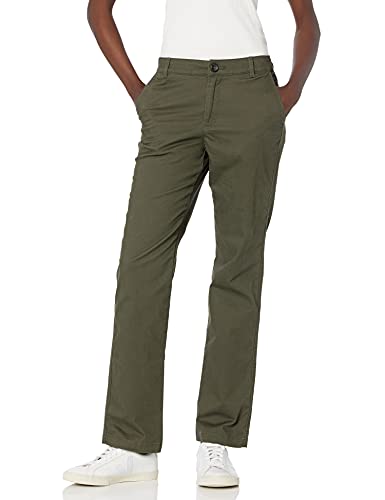 Amazon Essentials Women's Slim Fit. Straight Leg Stretch Twill Chino Pant